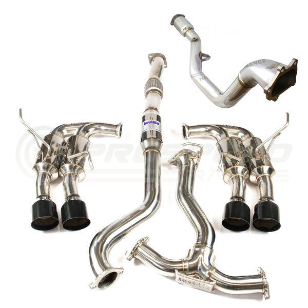 Invidia R400 "Signature Edition" Turbo Back Exhaust w/Black Tips - Subaru WRX 11-14/STI 11-21