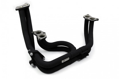 RCM Black Ceramic Coated Twin Scroll Stainless Steel Tubular Exhaust Manifold