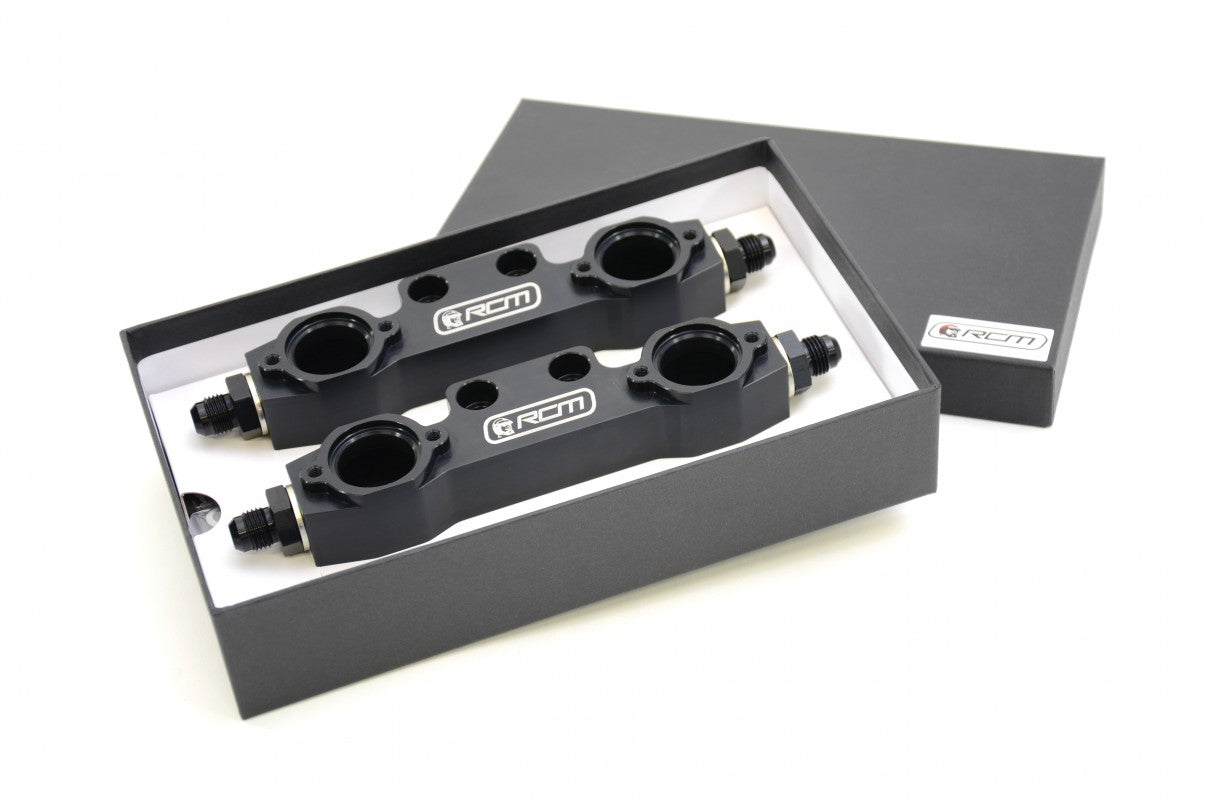 RCM Side Feed Parallel Billet Fuel Rail Pair V5 - V6